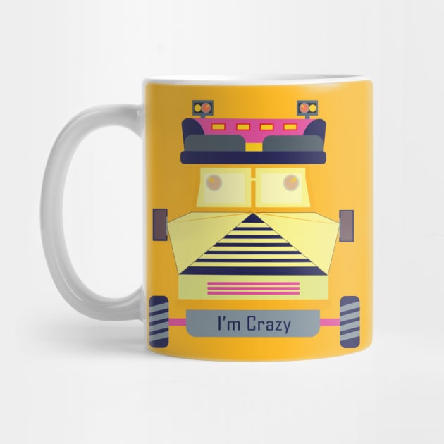 Crazy Truck Driver T shirt by Russell Jayedi